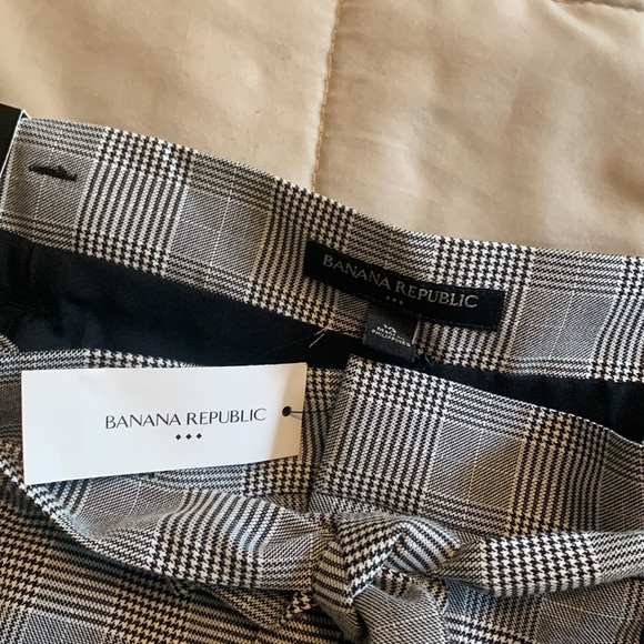 Banana Republic paper bag plaid front tie skirt - Picture 6 of 7